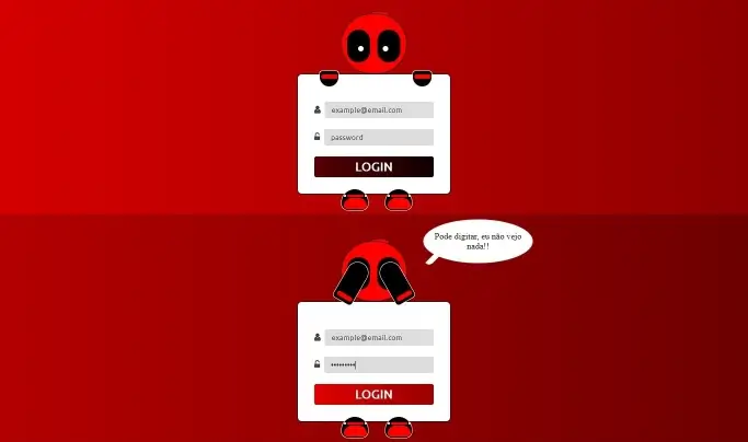 Formulário interativo - Deadpool